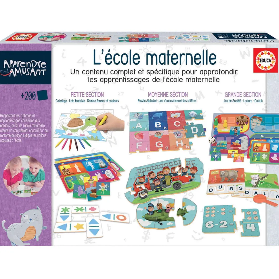 Kit Ecole Maternelle Apprendre C’est Amusant - Educa