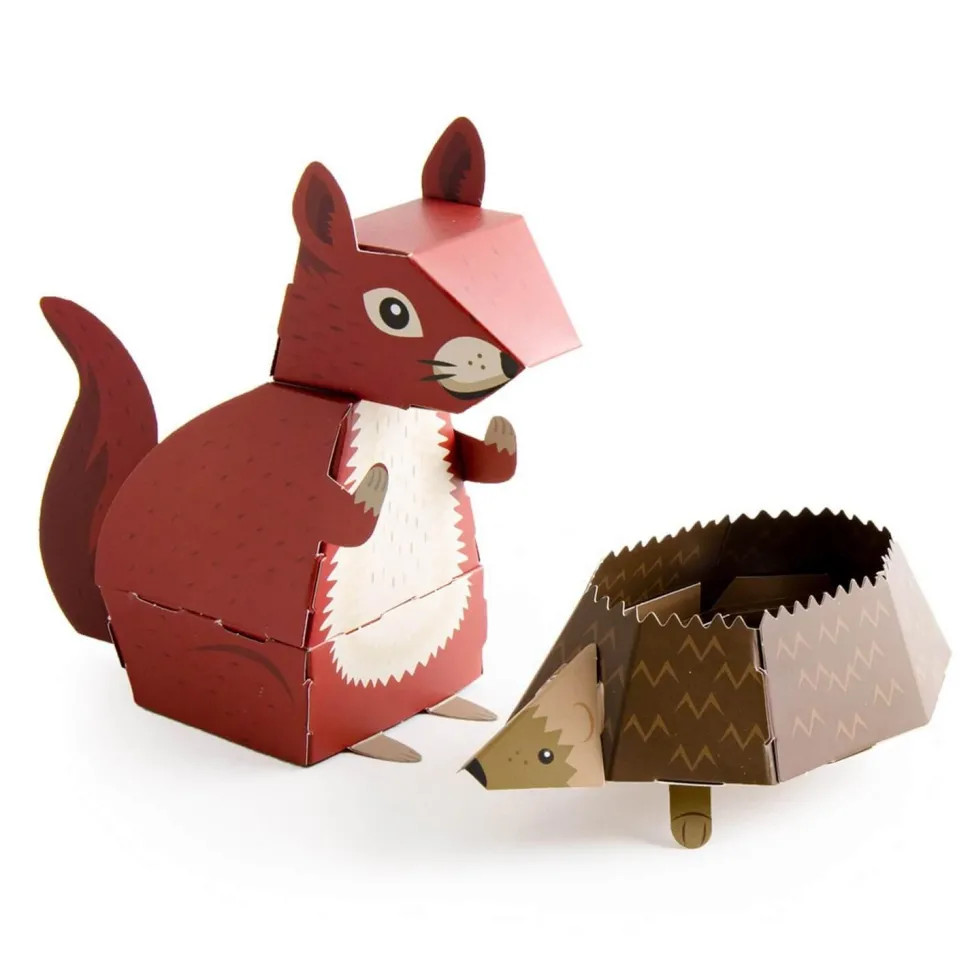 Kit jardinage : Animaux Pop Up : Ecureuil et Hérisson - Radis et Capucine