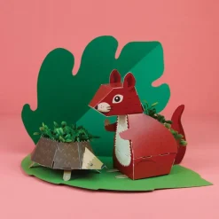Kit jardinage : Animaux Pop Up : Ecureuil et Hérisson - Radis et Capucine