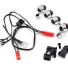 Kit Lumiere Chrome Avec 4 Diodes Claires - Traxxas