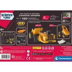 Kit science et jeu : Camions miniers - Clementoni