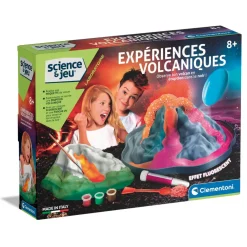 Kit science et jeu : Expériences volcaniques - Clementoni