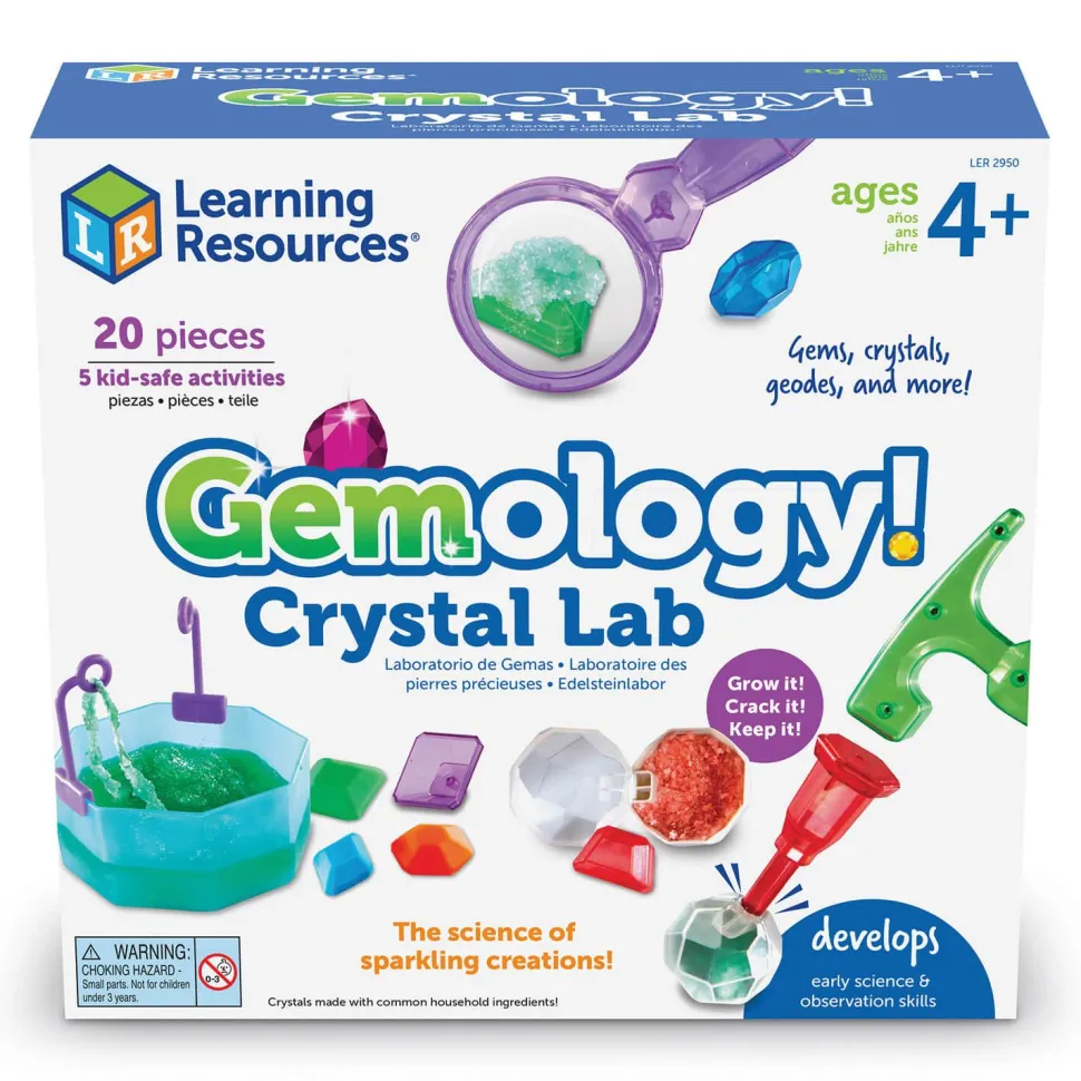 Kit scientifique : Gemology! Laboratoire de cristal - Learning Resources