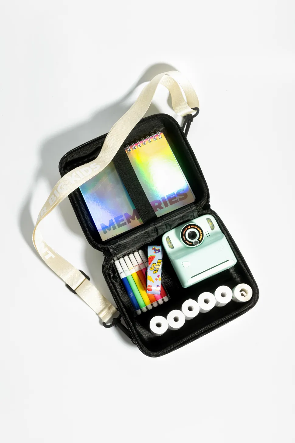 Kit voyage : Pochette de transport Pixiprint + 4 rouleaux - Mob