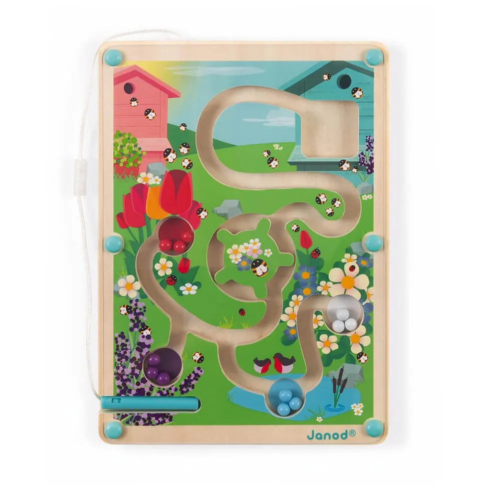 Labyrinthe aimanté à billes : La Ruche - Janod