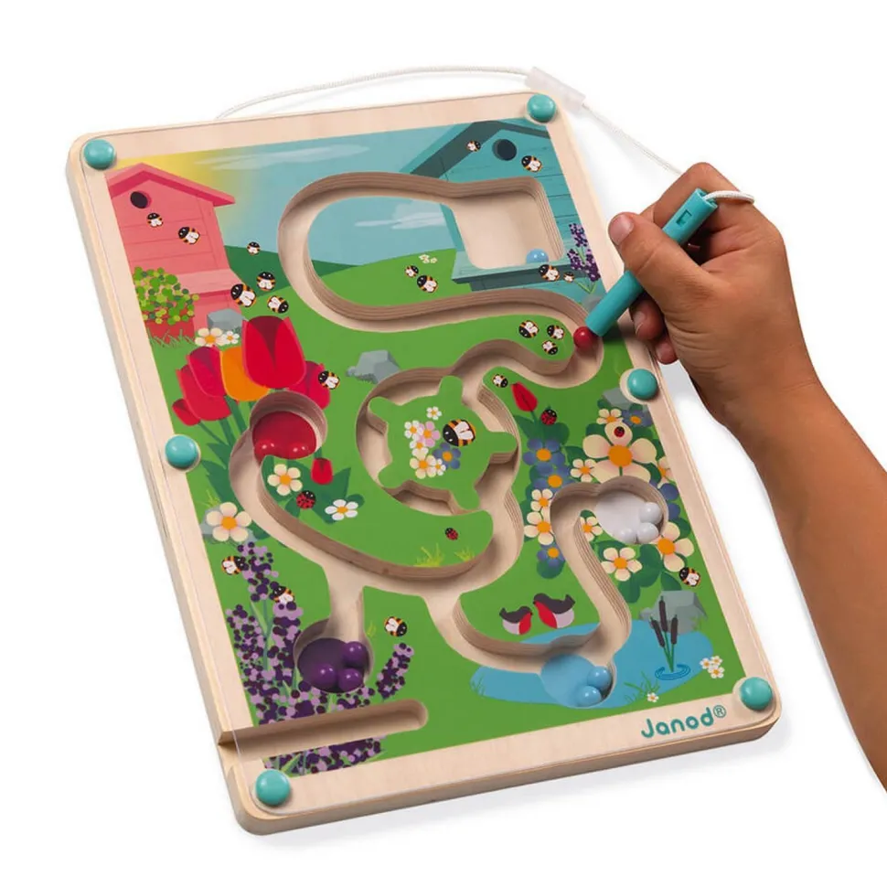 Labyrinthe aimanté à billes : La Ruche - Janod