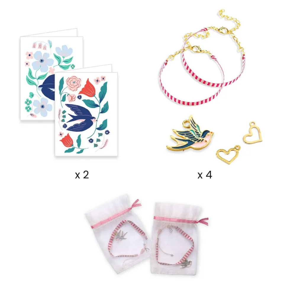 L'ART DU FIL Rubans Oiseaux - Djeco