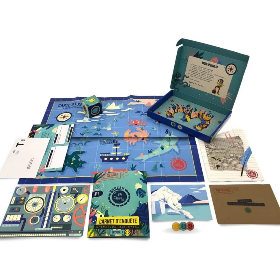 L'enquête par courrier : les fonds marins :enfant - Blackrock