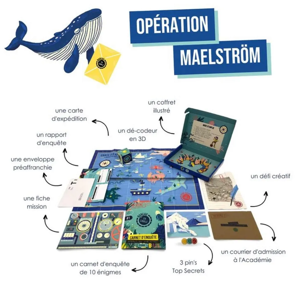 L'enquête par courrier : les fonds marins :enfant - Blackrock