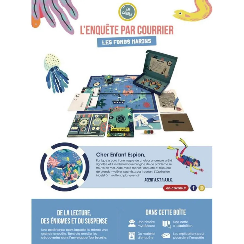 L'enquête par courrier : les fonds marins :enfant - Blackrock