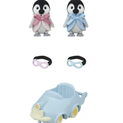 Les jumeaux Pingouin et leur voiture - Sylvanian Families