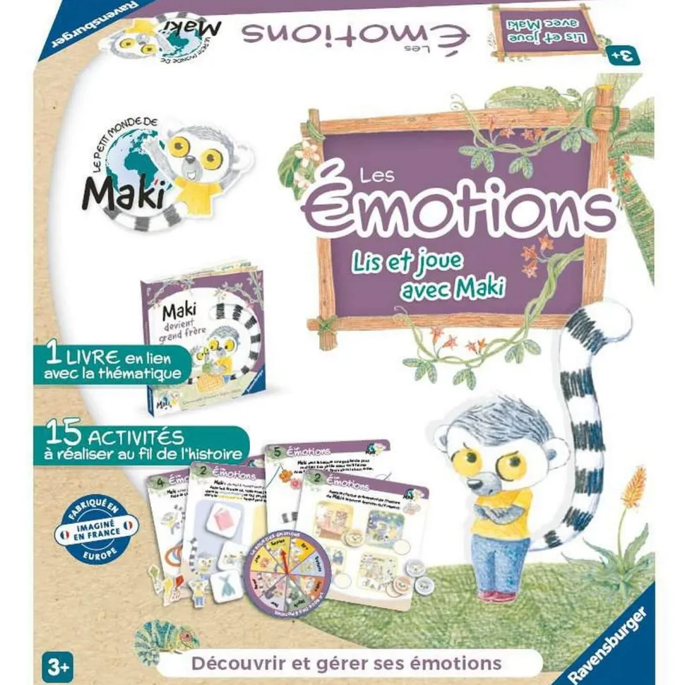 Lis et joue avec Maki - Les émotions : Maki devient grand frère - Ravensburger