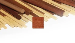 Liston 1m Sapelli rouge acajou 1 x 5 mm - x4 pieces - OCCRE - OCCRE