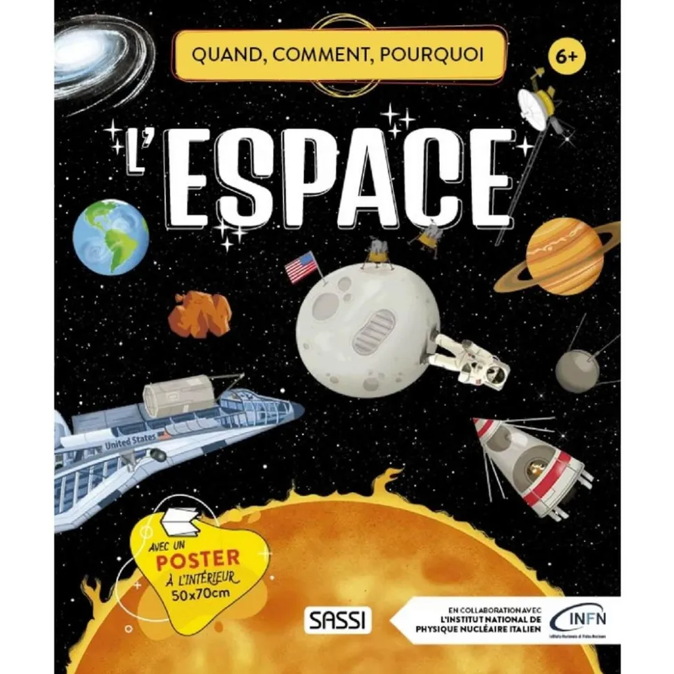 Livre de 64 pages : Quoi, comment, pourquoi : L'espace - Sassi