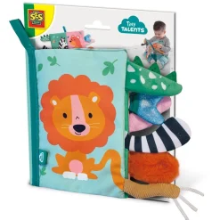 Livre en tissu sensoriel avec queues d'animaux - SES Creative