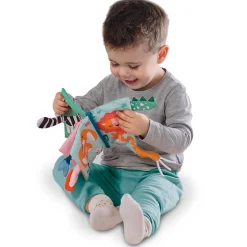 Livre en tissu sensoriel avec queues d'animaux - SES Creative