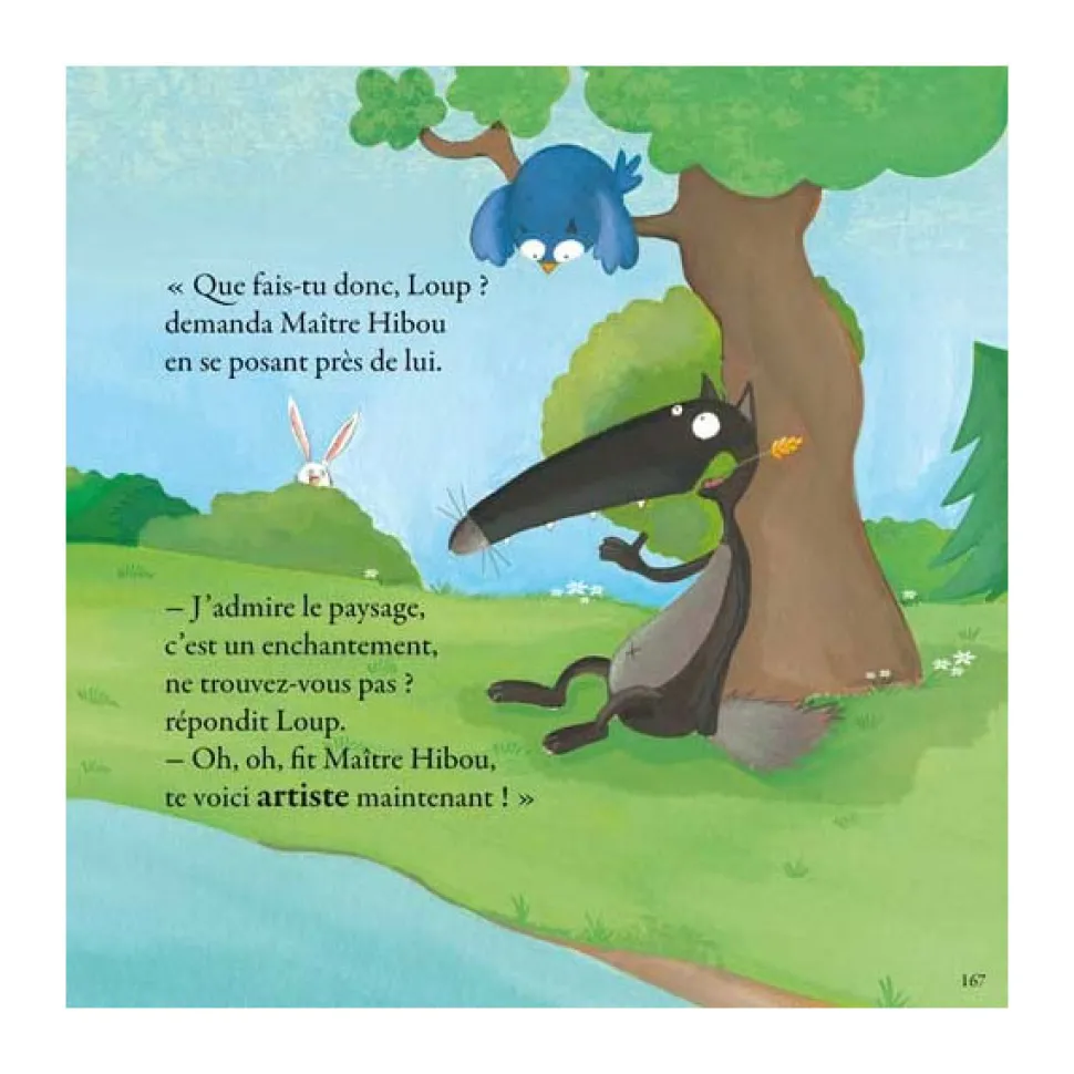 Livre grand format : Le Loup qui voulait devenir un artiste - Editions Auzou