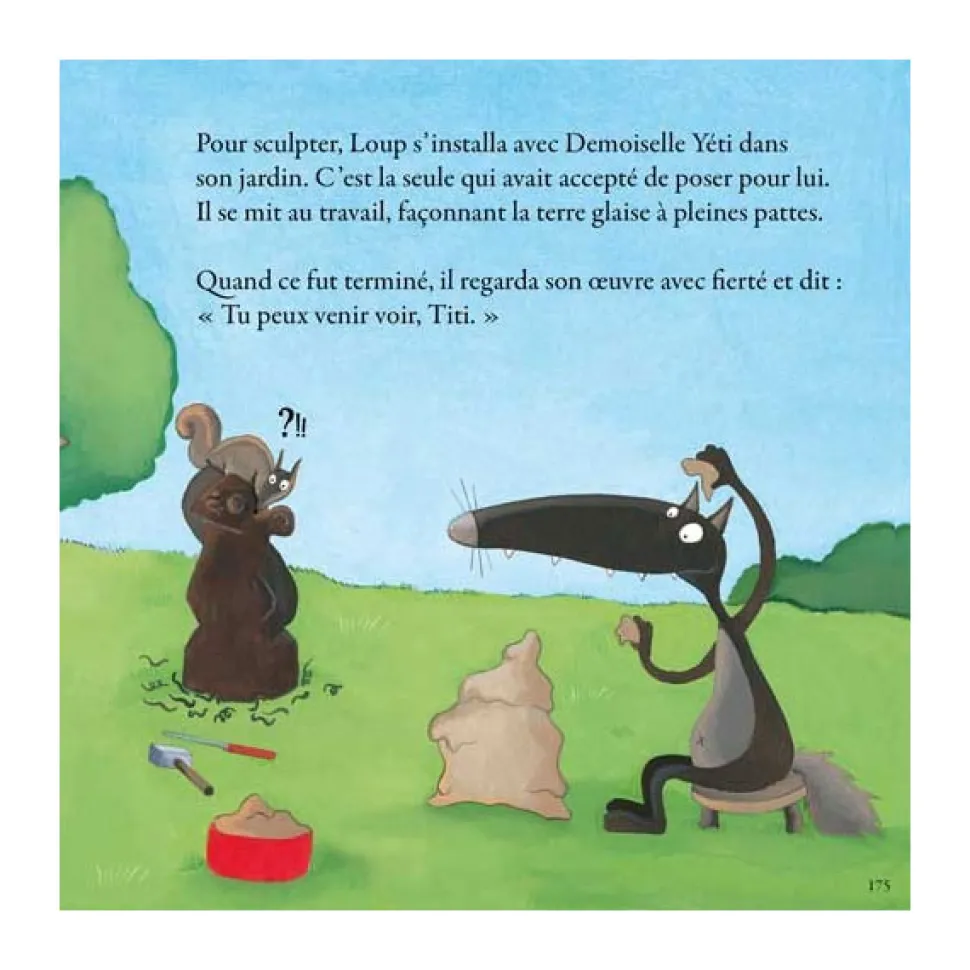 Livre grand format : Le Loup qui voulait devenir un artiste - Editions Auzou