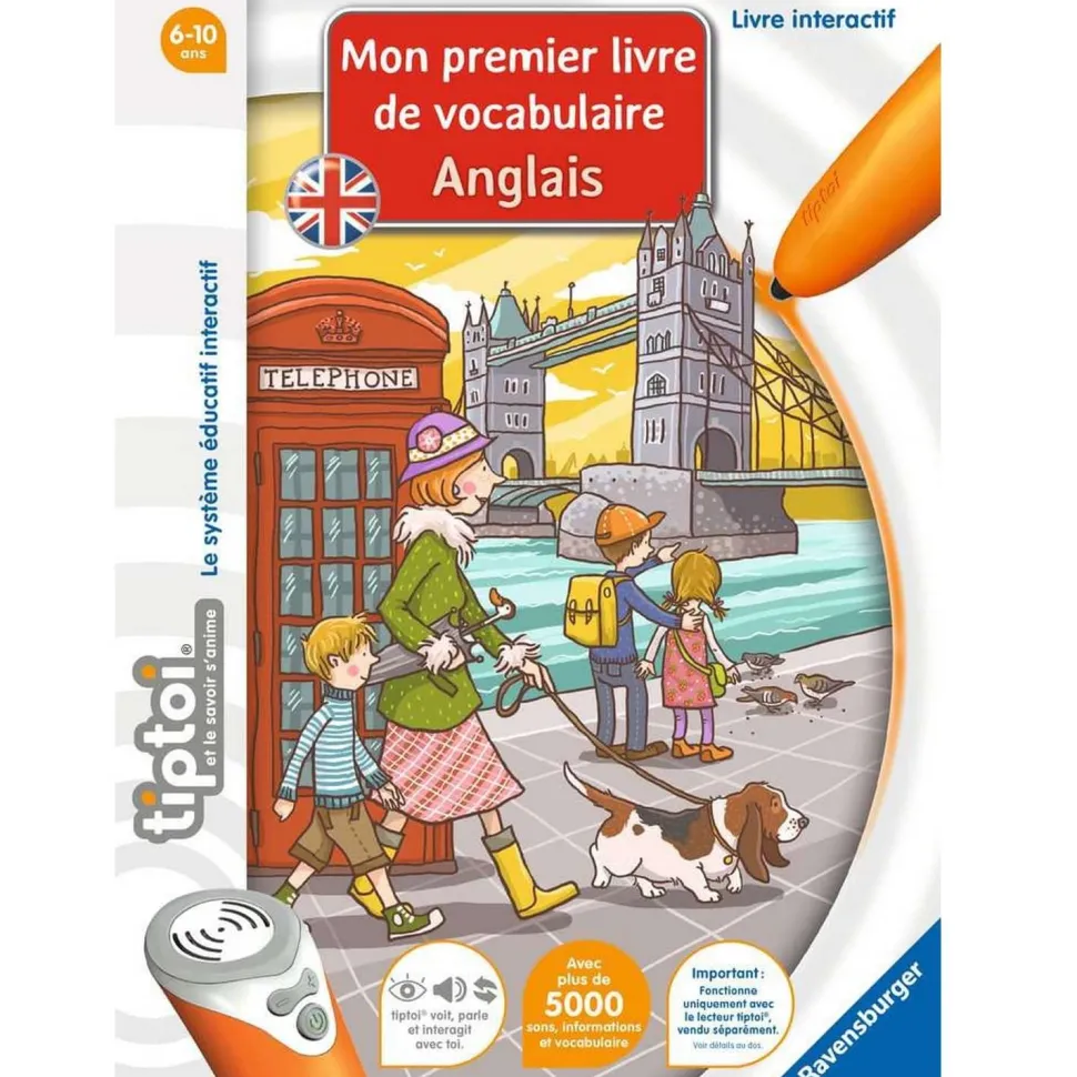 Livre Interactif Tiptoi - Mon premier livre de vocabulaire : anglais - Ravensburger