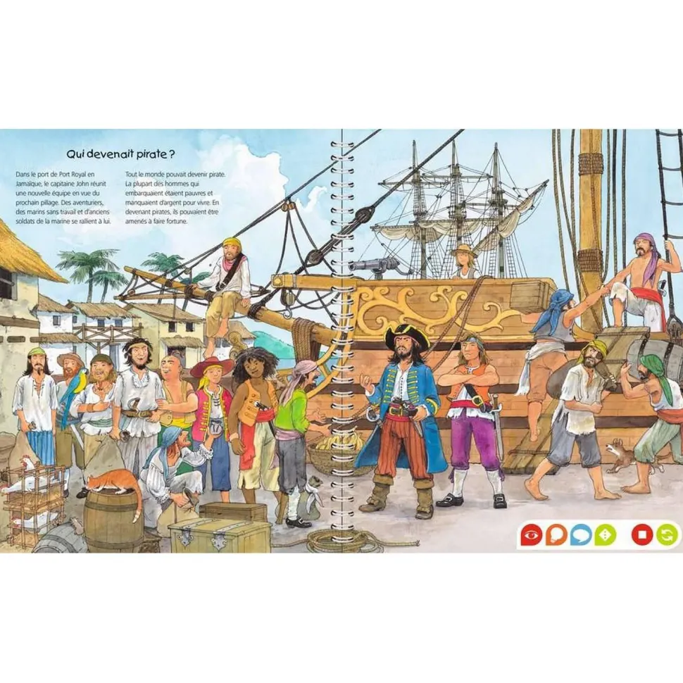 Livre électronique Tiptoi : Je découvre les pirates - Ravensburger