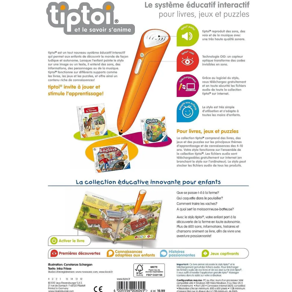 Livre électronique Tiptoi : Je découvre la musique - Ravensburger