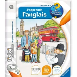 Livre électronique Tiptoi : J'apprends l'anglais - Ravensburger