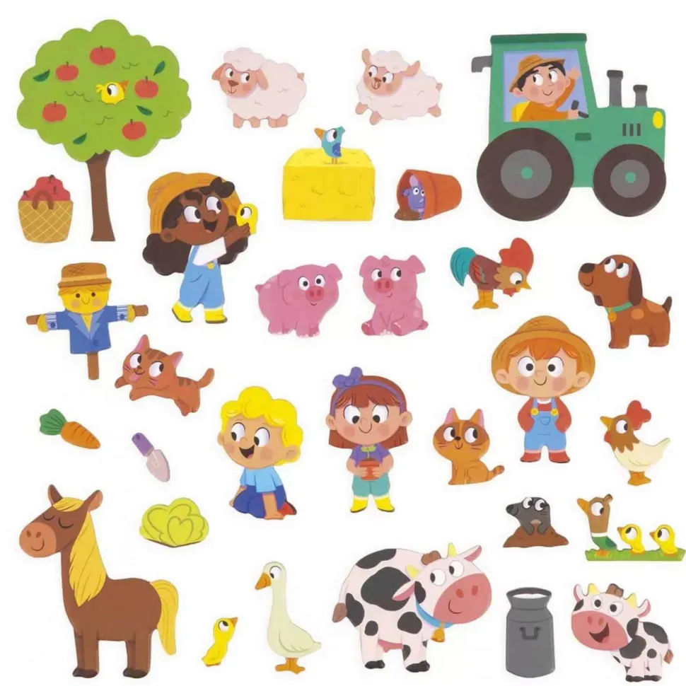 Livre magnétique : Magneti'stories : La ferme - Janod