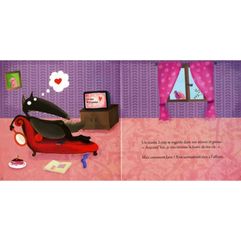 Livre Mes P'tits Albums : Le loup qui cherchait une amoureuse - Editions Auzou