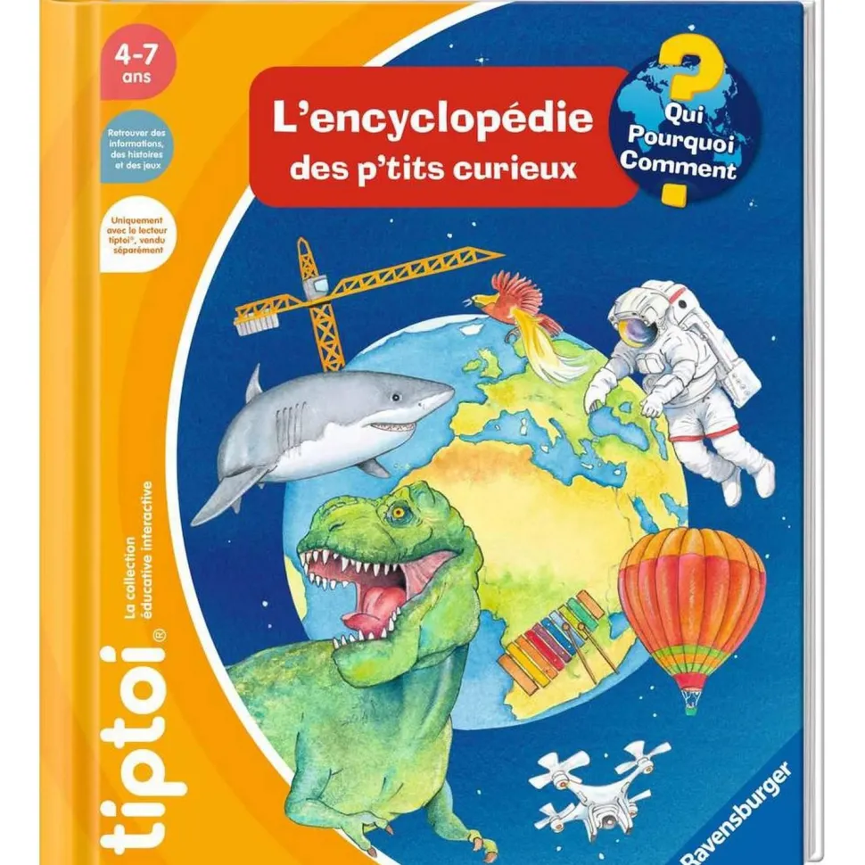 Livre Tiptoi : L'encyclopedie des p'tits curieux - Ravensburger