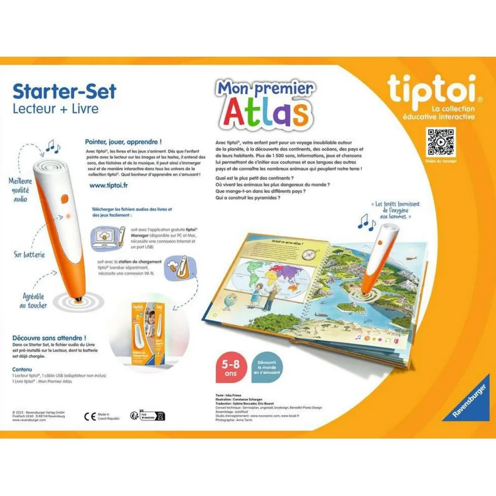 Livre Tiptoi Starter Set : Mon premier Atlas - Ravensburger