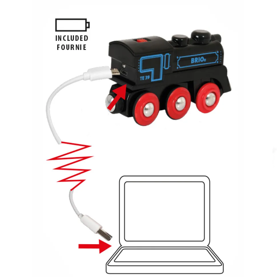 Locomotive rechargeable avec mini câble USB - Brio