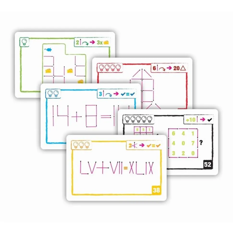 LOGIC CARDS MATCHSTICKS VIOLET - Wilson Jeux