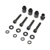Losi - Engine Mount Spacers & ClutchMount,Al,Blk -DBXL 2.0 - Losi - TLR