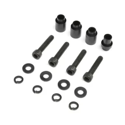 Losi - Engine Mount Spacers & ClutchMount,Al,Blk -DBXL 2.0 - Losi - TLR