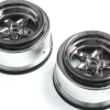Losi Rear Wheel, Black Chrome (2) : 22S Drag - Losi - TLR