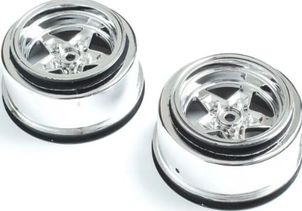 Losi Rear Wheel, Chrome (2) : 22S Drag - Losi - TLR