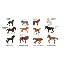 Lot de 12 figurines : Chevaux - Figurines Collecta