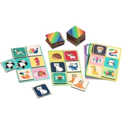 Loto en bois : Animaux arc-en-ciel - Andy Westface - Vilac