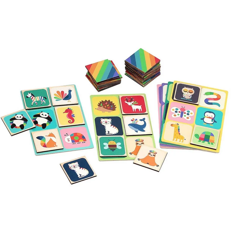 Loto en bois : Animaux arc-en-ciel - Andy Westface - Vilac