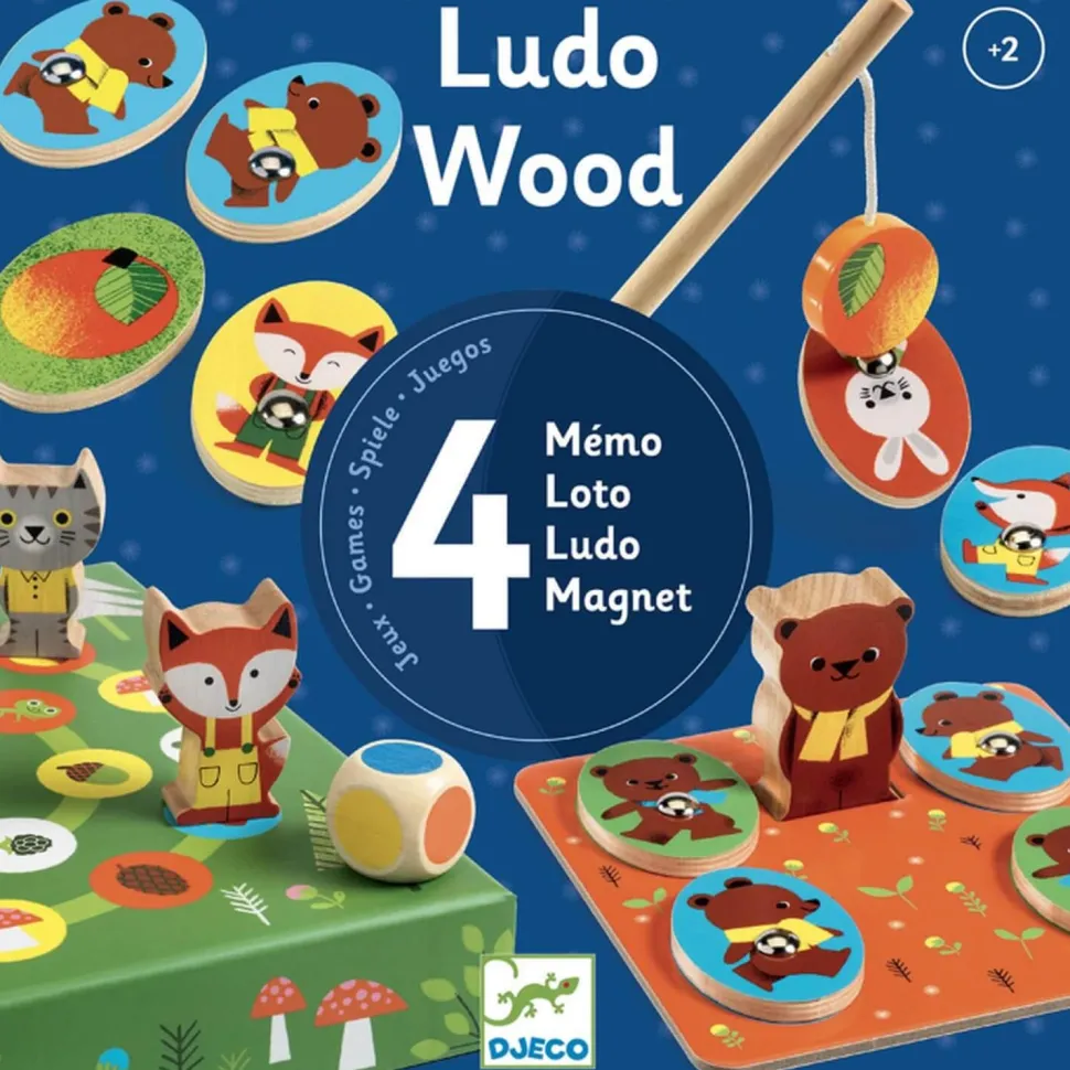 LudoWood - 4 jeux - Djeco