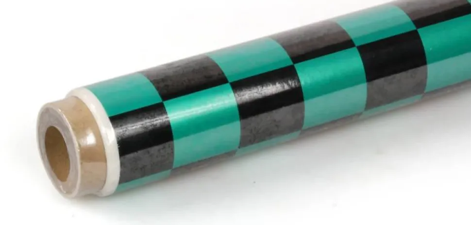 2m ORACOVER LARGE CHEQ.PEARL GREEN/BLACK - Oracover