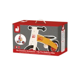 Ma première draisienne en bois Little Bikloon orange - Janod