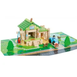 Ma première maison en bois avec voiture - JeuJura