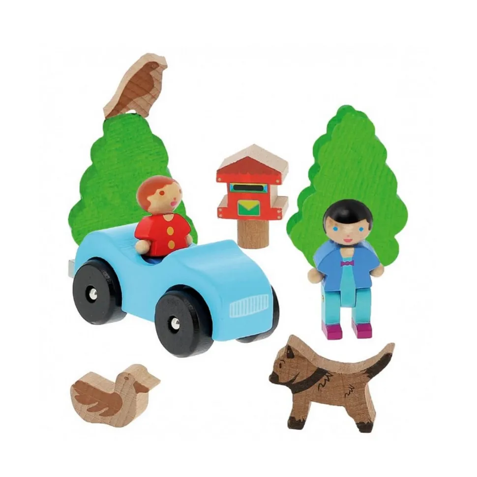 Ma première maison en bois avec voiture - JeuJura