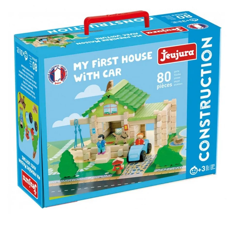 Ma première maison en bois avec voiture - JeuJura