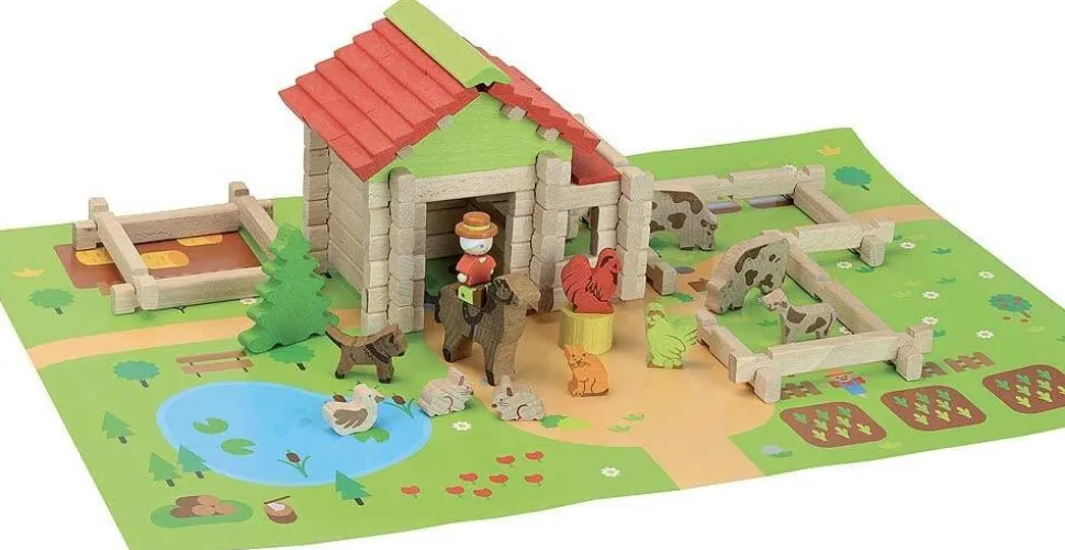 Ma première petite ferme en bois - 80 pièces - JeuJura