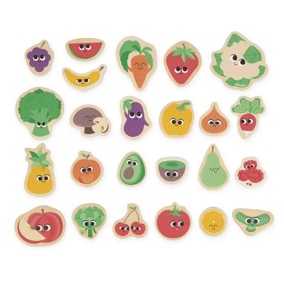 Magnets 24 pièces -Fruits et Légumes - Janod