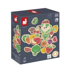 Magnets 24 pièces -Fruits et Légumes - Janod