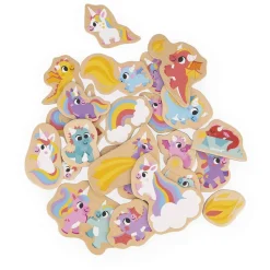 Magnets 24 pièces -Licornes et Dragons - Janod