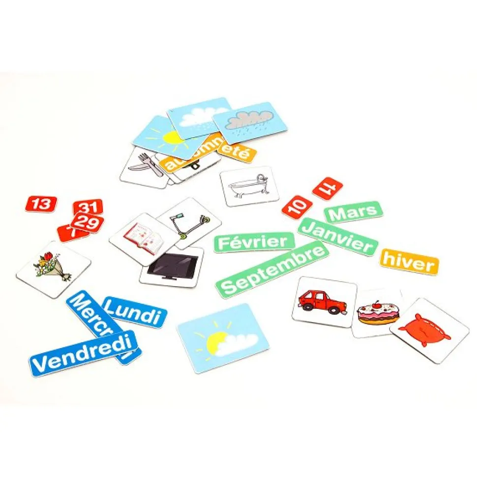 Magnets calendrier pour tableaux en bois - JeuJura